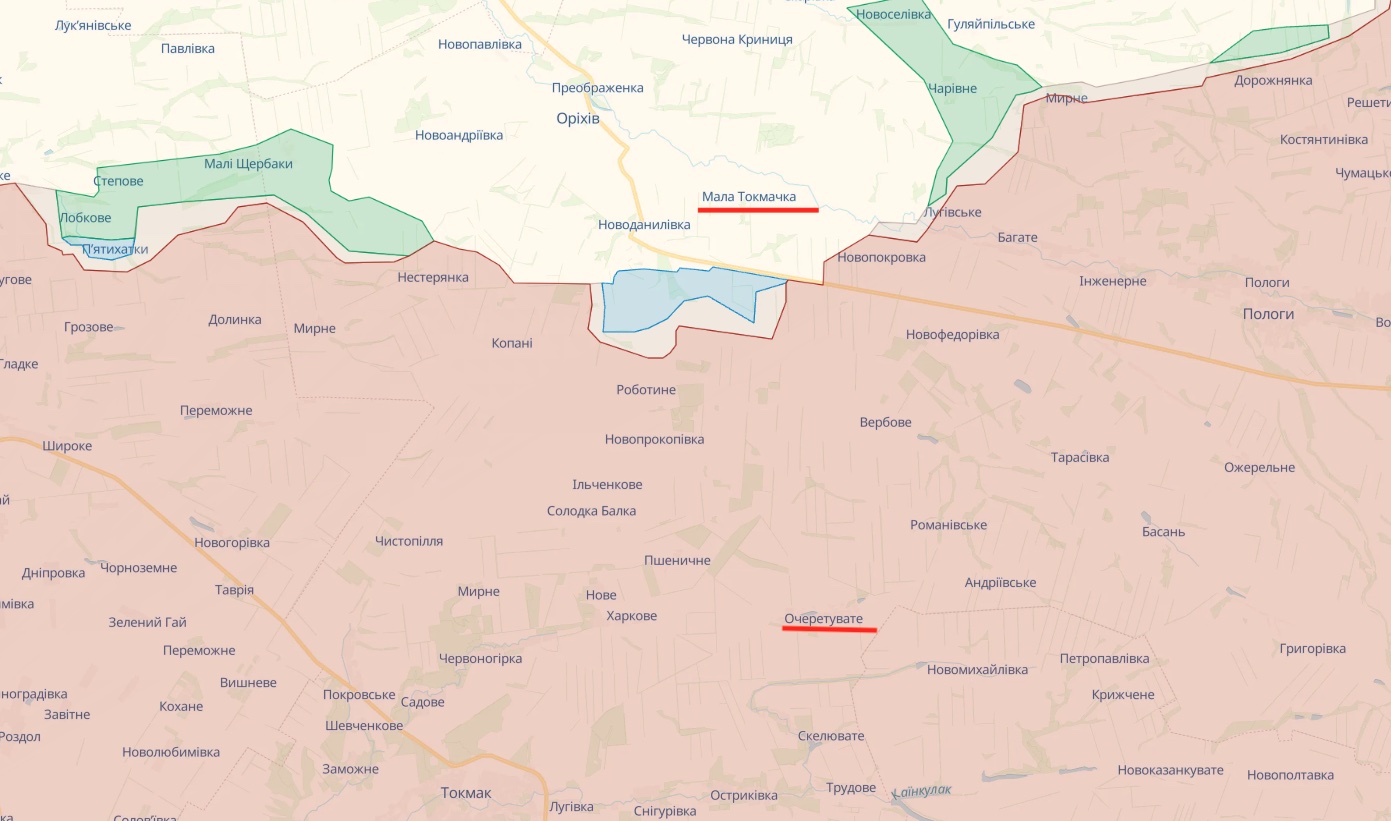 Генштаб: Сили оборони наступають на Мелітополь та Бердянськ. Успіх на трьох ділянках – карта