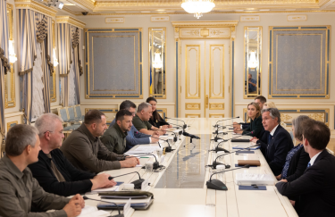 Встреча американской делегации во главе с Энтони Блинкеном с президентом Владимиром Зеленским. Фото: Twitter/SecBlinken