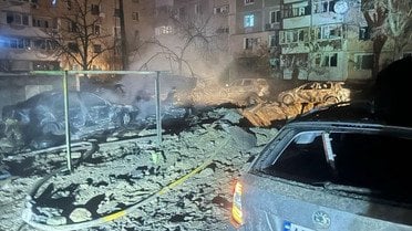Наслідки атаки на Запоріжжя / © Очільник Запорізької ОВА Іван Федоров