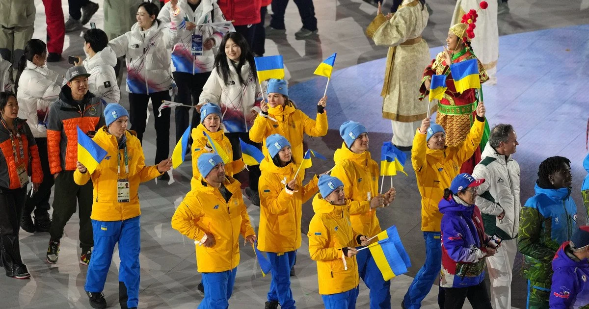 Збірна України на церемонії закриття Олімпіади-2026 Збірна України на церемонії закриття Олімпіади-2026
