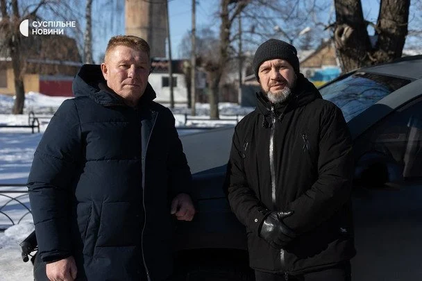 Лідер ветеранської спілки «Корсунь-Шевченківська Січ» Валерій Мотуз (праворуч) із побратимом