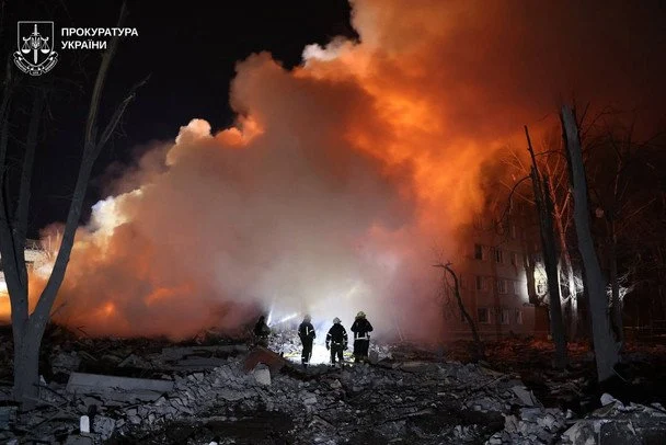 Атака РФ на Харків 7 березня / © Харківська обласна прокуратура