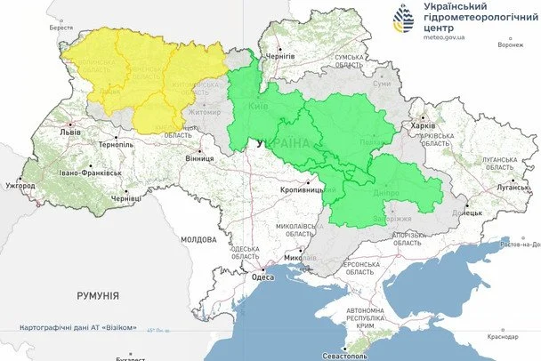 Синоптики попереджають, що найближчими днями на річках басейну Прип’яті очікується подальше півищення рівнів води / © Укргідрометцентр