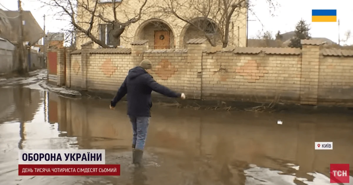 Місцеві показали підтоплення на Осокорках