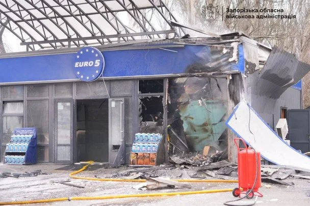 Наслідки ворожого обстрілу в Запоріжжі 24 березня