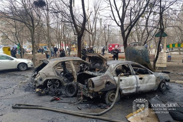 Удари були по Холодногірському та Новобаварському районах. / © Олег Синєгубов