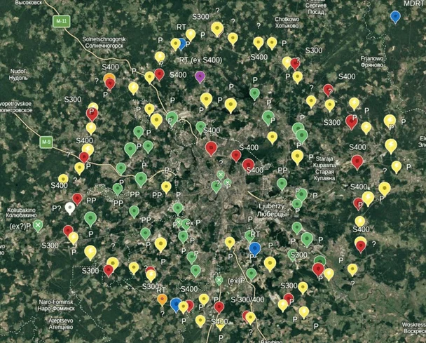 Схема ППО у Москві. / © military.com