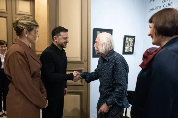 Олена і Володимир Зеленські та Іван Марчук / © Instagram Олени Зеленської