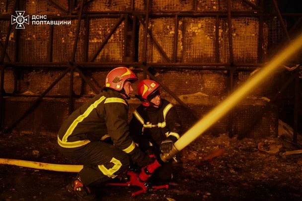 Росіяни атакували Полтавську область вночі 5 травня. / © Управління ДСНС у Полтавській області