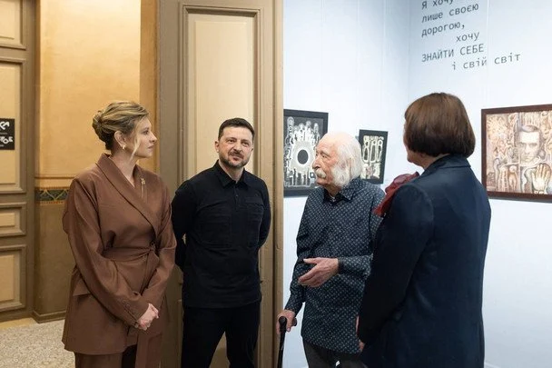 Олена і Володимир Зеленські та Іван Марчук / © Instagram Олени Зеленської
