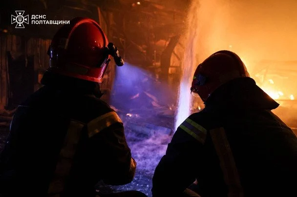 Росіяни атакували Полтавську область вночі 5 травня. / © Управління ДСНС у Полтавській області