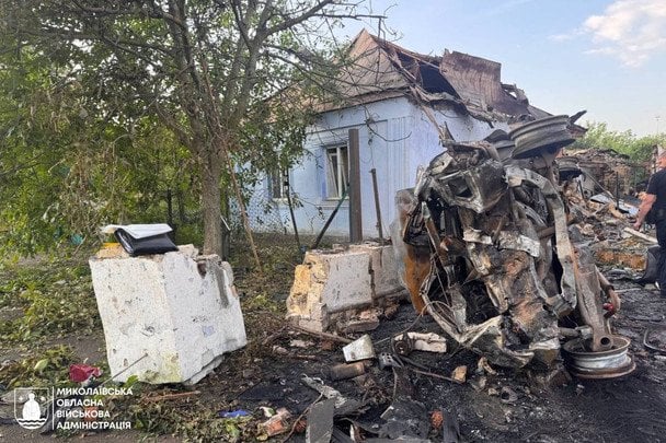 Армія РФ вночі атакувала Миколаїв дронами. / © Миколаївська обласна військова адміністрація