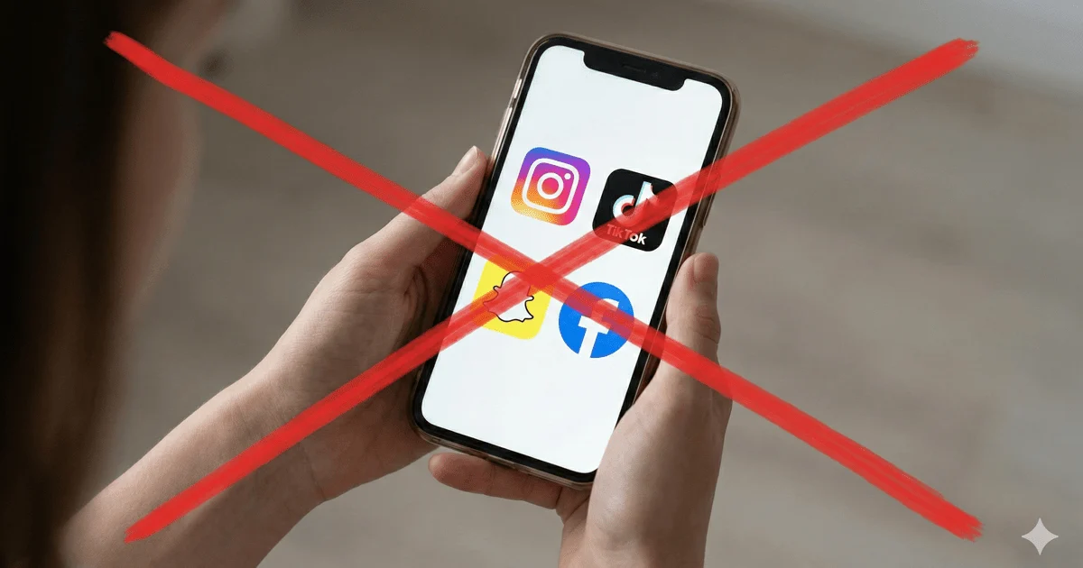 Ban on social media for children Ban on social media for children