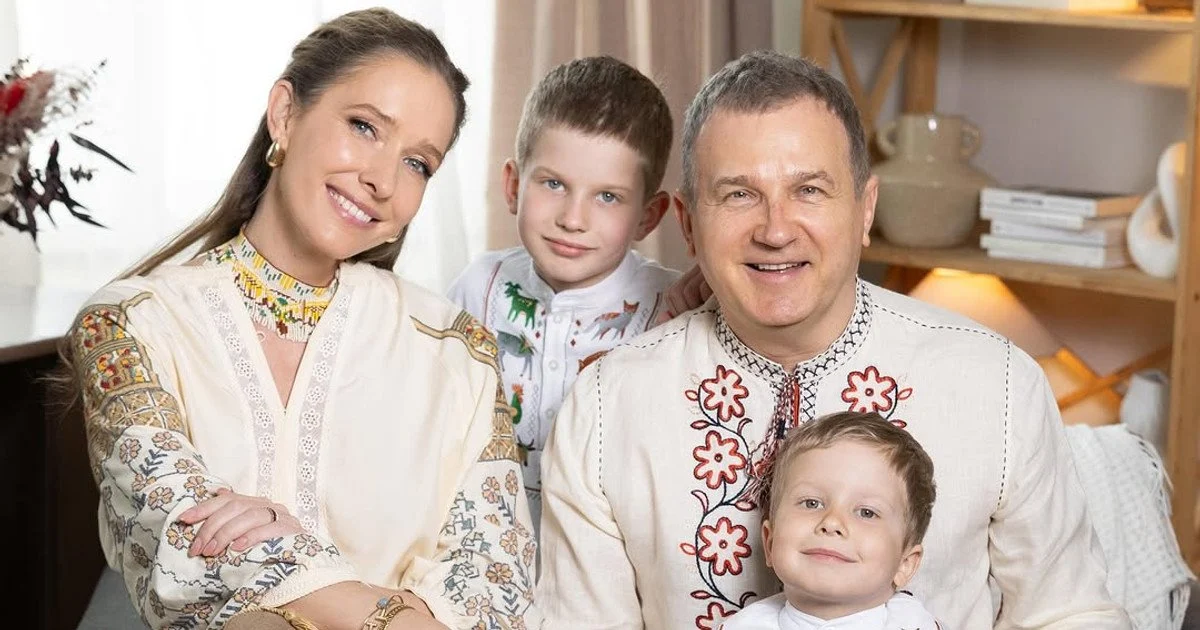 Катерина Осадча та Юрій Горбунов із синами