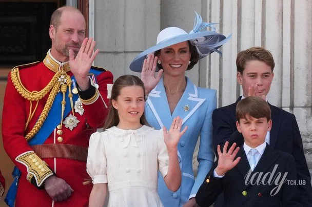 Родина Уельських на параді Trooping the Colour / © Associated Press