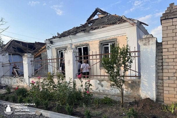 Армія РФ вночі атакувала Миколаїв дронами. / © Миколаївська обласна військова адміністрація