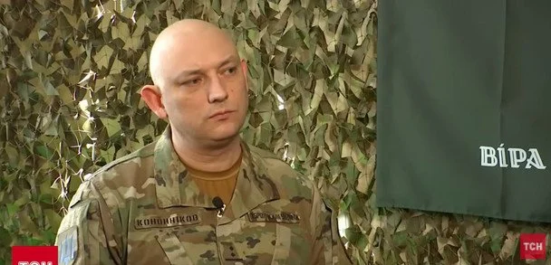 Командир 154-ї окремої механізованої бригади Володимир Кононніков / © ТСН