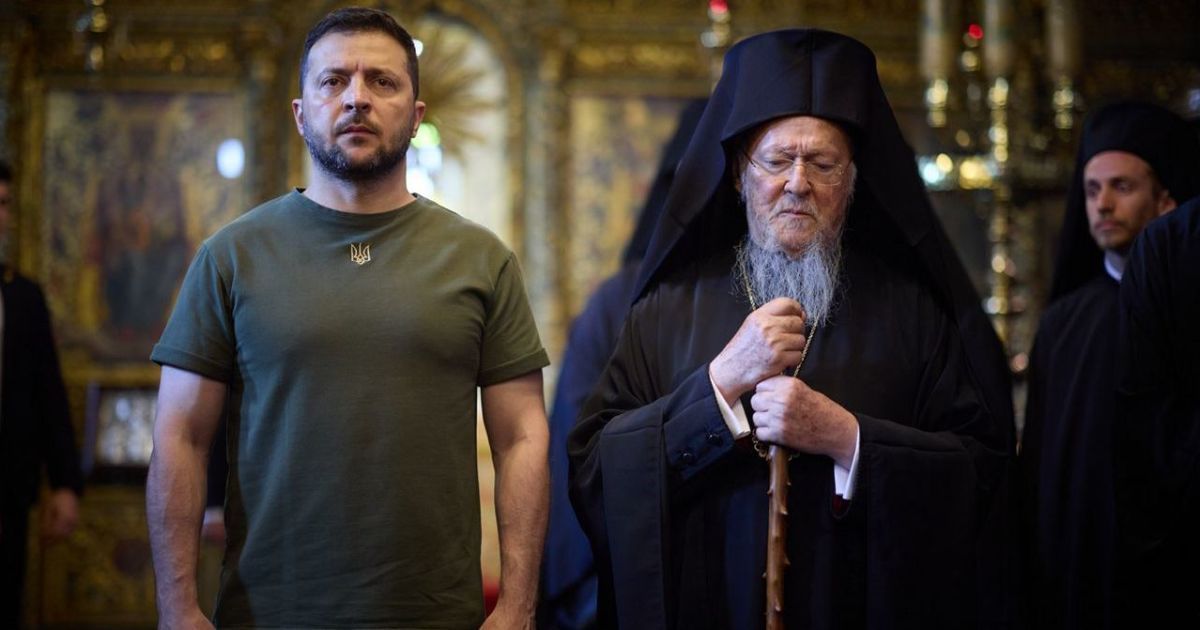 Володимир Зеленський і патріарх Варфоломій. Фото ілюстративне