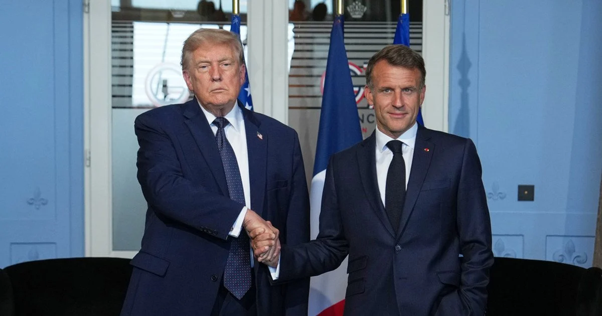 Дональд Трамп та Еммануель Макрон