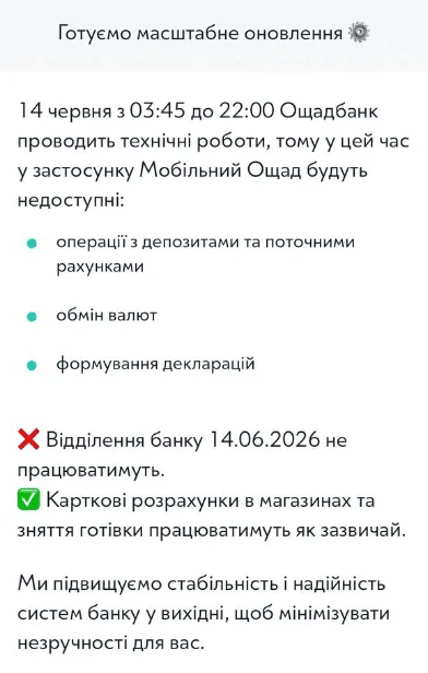 Ощадбанк.