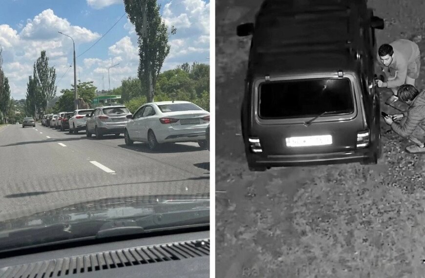 У Донецьку дефіцит пального: довжелезні черги біля заправних станцій та викрадення бензину…