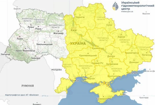 Синоптики попереджають про грози та шквали 4 липня / © Укргідрометцентр