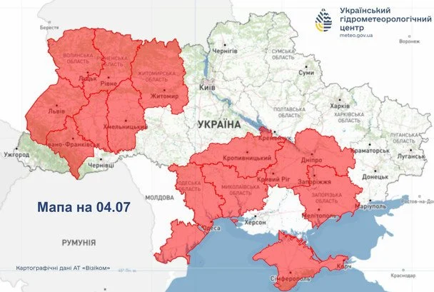 Синоптики попереджають про надзвичайну пожежну небезпеку / © Укргідрометцентр