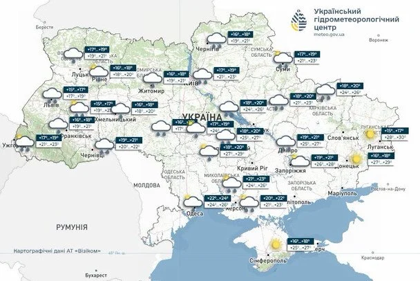 Погода в Україні 8 липня / © Укргідрометцентр
