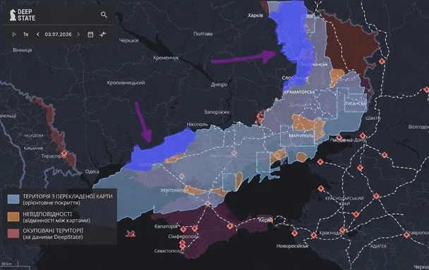 Combat map / © facebook.com/Petro Andryushchenko