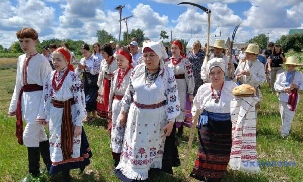 «Зажинки»: перші зібрані колоски поля відклали для різдвяного дідуха