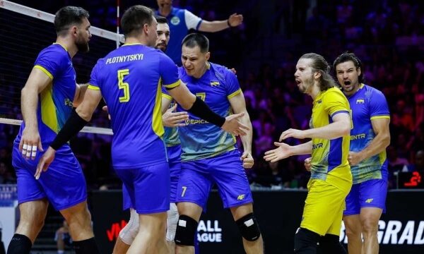 Українські волейболісти проведуть чвертьфінальний поєдинок Ліги націй 30 липня